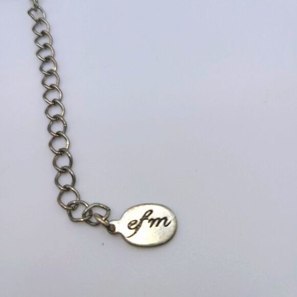EFM Rose necklace Silver and Gold Rose Pendant Necklace - Picture 5 of 10